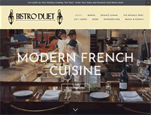 Tablet Screenshot of bistroduet.com